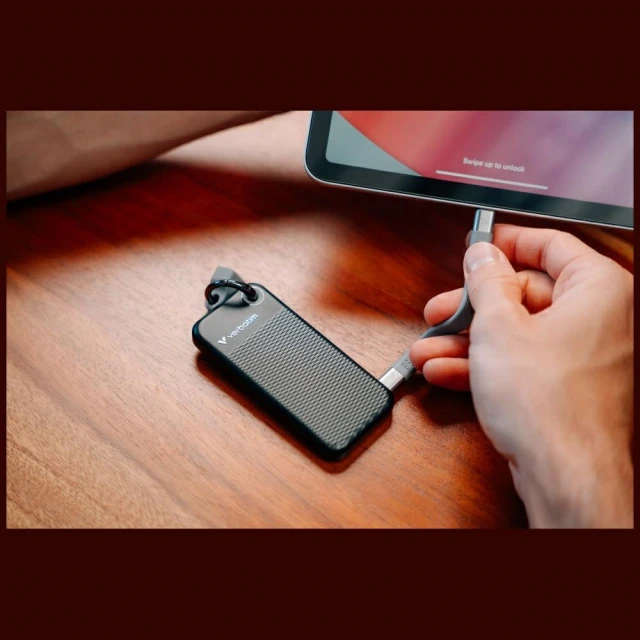 Зовнішний диск Verbatim Pocket SSD 256GB USB-C 3.2 Gen.2 Black (32415)