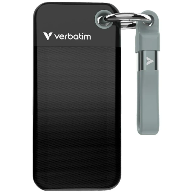 Зовнішний диск Verbatim Pocket SSD 256GB USB-C 3.2 Gen.2 Black (32415)