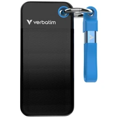 Зовнішній накопичувач Verbatim Pocket SSD 256GB USB-C 3.2 Gen.2 Black/Blue (32416)