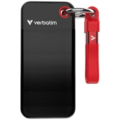 Зовнішній накопичувач Verbatim Pocket SSD 256GB USB-C 3.2 Gen.2 Black/Red (32417)