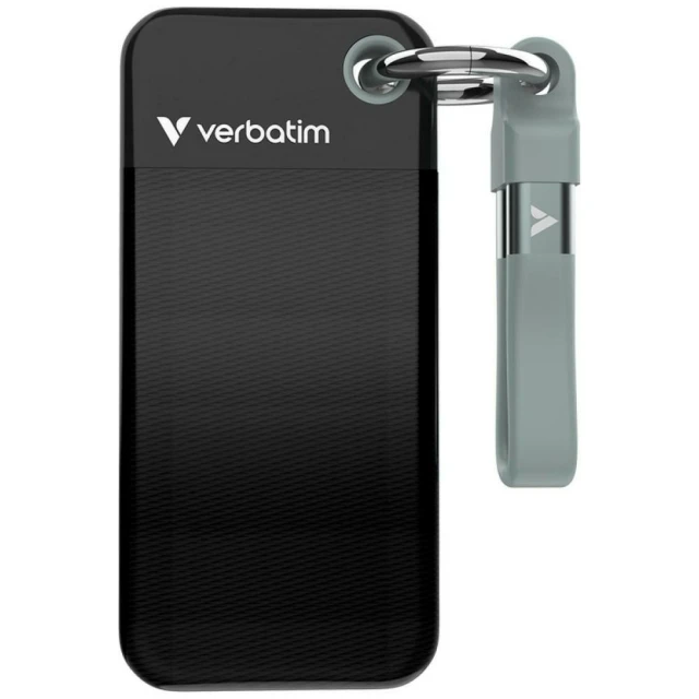 Зовнішний диск Verbatim Pocket SSD 128GB USB-C 3.2 Gen.2 Black (32432)