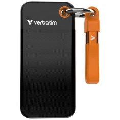 Зовнішній накопичувач Verbatim Pocket SSD 128GB USB-C 3.2 Gen.2 Black/Orange (32435)