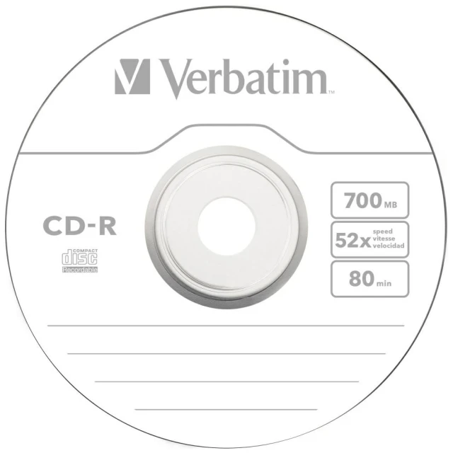 Диск CD-R Verbatim Extra Protection 700MB 52X 100 шт (43411)