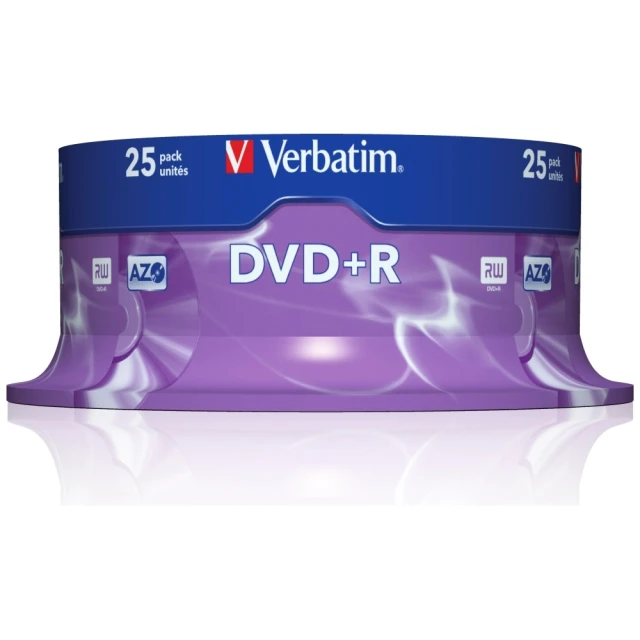 Диск DVD-R Verbatim 4.7GB 16x AZO Matt Silver 25шт (43500)