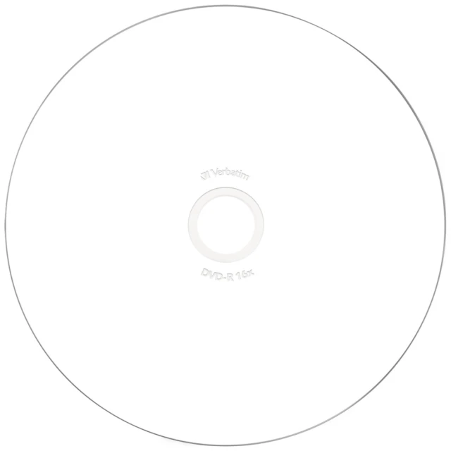 Диски DVD-R Verbatim Wide Inkjet Printable 4.7GB 16X 25шт (43538)