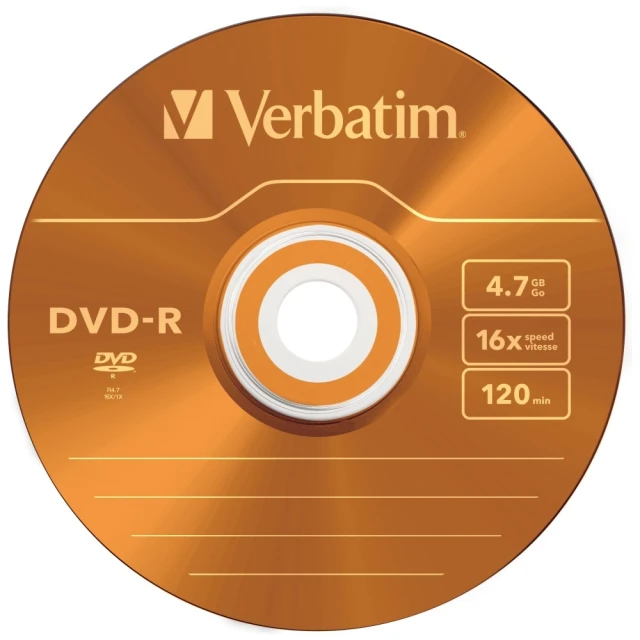 Диск DVD-R Verbatim Colour Slim 4.7GB 16X 5шт (43557)