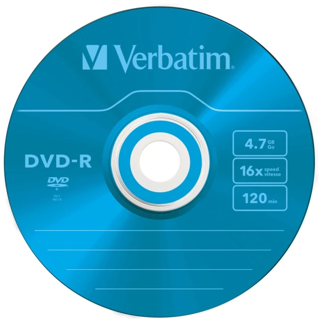 Диск DVD-R Verbatim Colour Slim 4.7GB 16X 5шт (43557)
