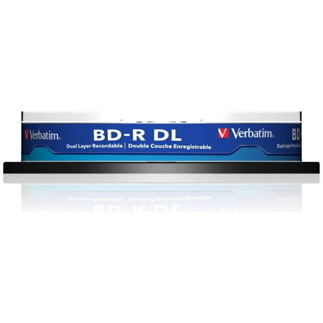 Диск Blu-ray Verbatim 50GB 6X BD-R DL Grey 10шт (43746)