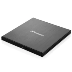 Зовнішній привід Verbatim Slimline CD/DVD USB-C + кабель USB-C/USB-C to USB-A 3.2 Black (43886)