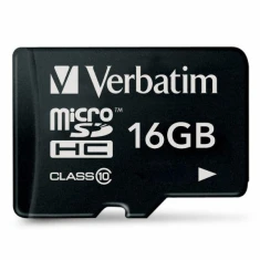 Карта пам'яті microSDHC Verbatim 16GB V10 Black (44010)