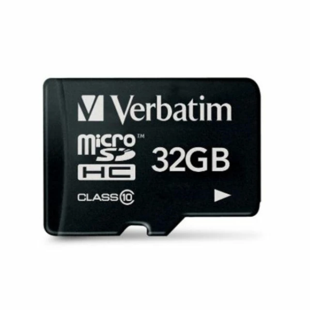 Карта пам'яті Verbatim microSDHC 32GB V10 Black (44013)