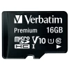 Карта пам'яті Verbatim microSDHC 16GB V10 + адаптер Black (44082)