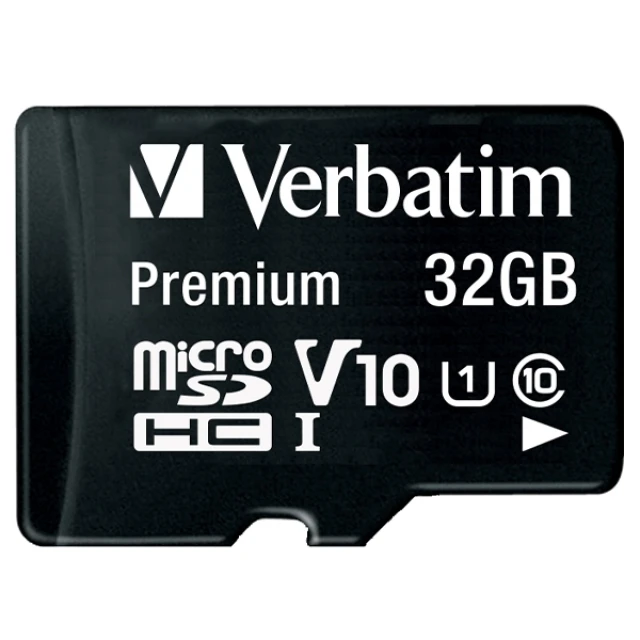 Карта пам'яті Verbatim microSDHC 32GB V10 + adapter Black (44083)