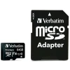 Карта пам'яті Verbatim microSDXC 64GB V10 + адаптер Black (44084)