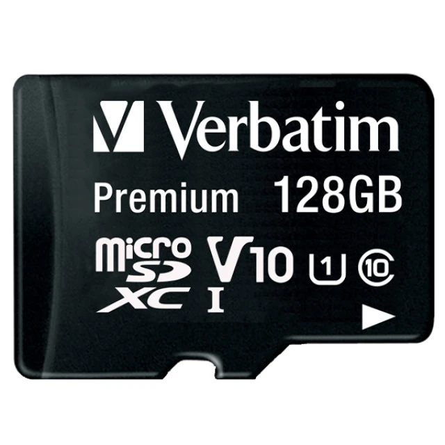 Карта пам'яті Verbatim microSDXC 128GB V10 Black (44085)