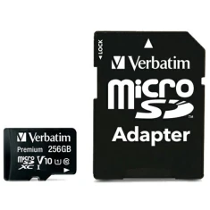 Карта пам'яті Verbatim microSDXC 256GB V10 Black (44087)