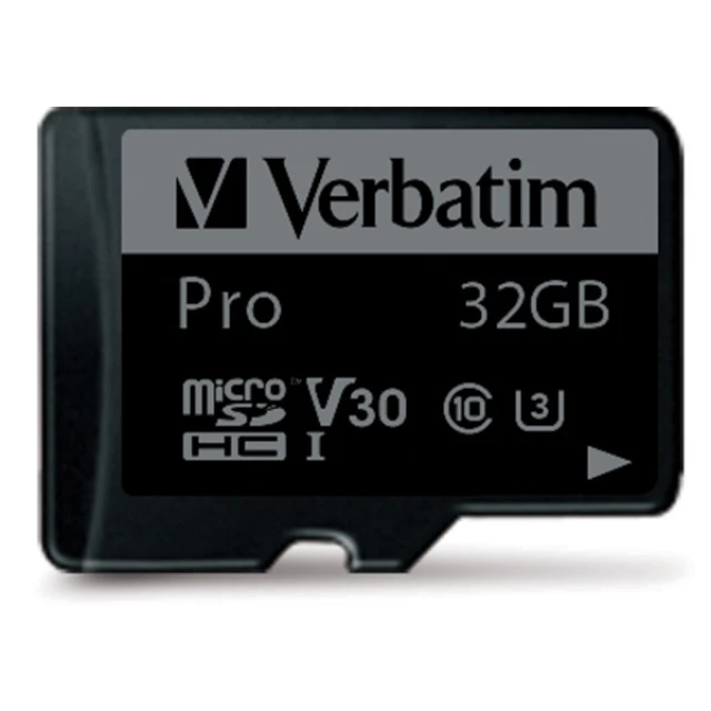 Карта пам'яті Verbatim microSD 32GB Pro U3 Black (47041)