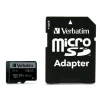 Карта памяти Verbatim Pro U3 microSD 128GB + адаптер Black (47044)