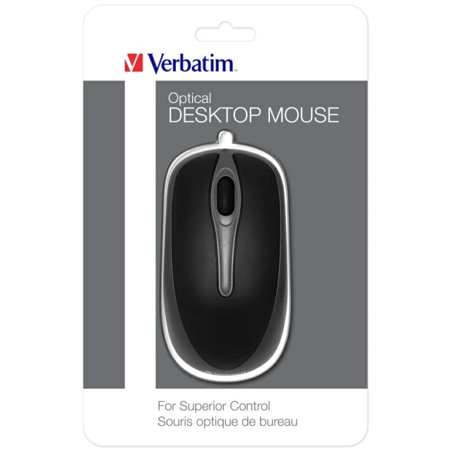 Миша Verbatim оптична USB-A 1000 dpi Black (49019)