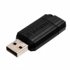 Флешка Verbatim PinStripe 8GB USB-A 2.0 Black (49062)