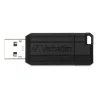 Флешка Verbatim PinStripe 8GB USB-A 2.0 Black (49062)