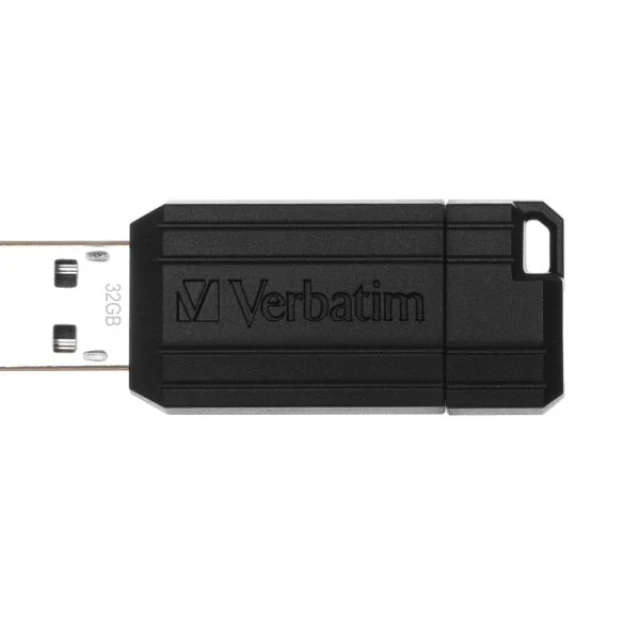 USB-накопичувач Verbatim 32GB USB-A 2.0 PinStripe Black (49064)