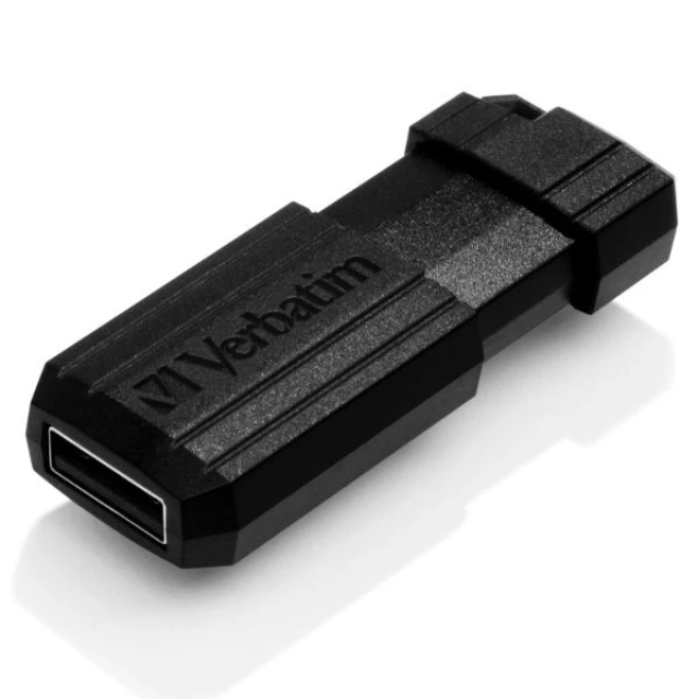 Флешка Verbatim PinStripe 64GB USB-A 2.0 Black (49065)