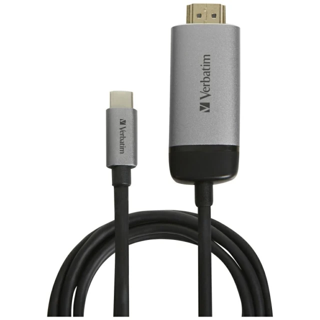Адаптер Verbatim USB-C - HDMI 4K 1.5m Silver (49144)