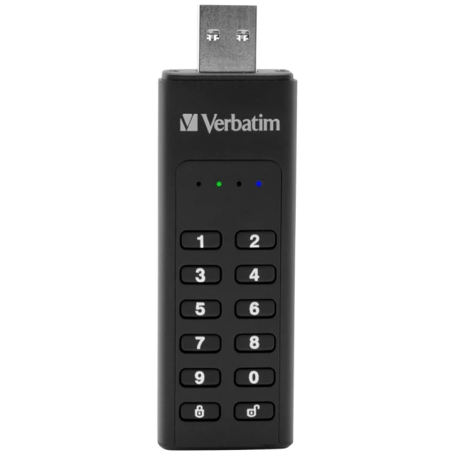 Диск зовнішній Verbatim Keypad Secure USB 3.2 Gen 1 64GB Black (49428)