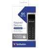 Диск зовнішній Verbatim Keypad Secure USB 3.2 Gen 1 64GB Black (49428)