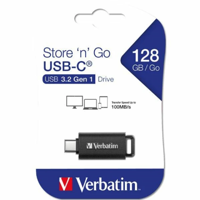 Флешка Verbatim 128GB USB-C Black (49459)