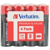 Батарейка Verbatim AA LR6 алкалінова 4 шт (49501)