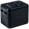 Адаптер Verbatim UTA-01 EU/UK/US 2xUSB-A Black (49543)