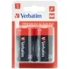 Батарея Verbatim alkaline D LR20 2 шт Black (49923)
