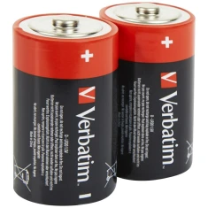 Батарея Verbatim alkaline D LR20 2 шт Black (49923)