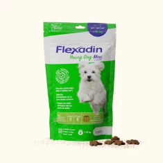 Кормова добавка для цуценят Vetoquinol до 10 кг Flexadin Young Dog Mini для суглобів 60 шт (03605874651203)