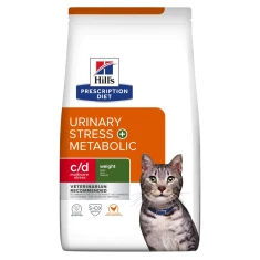 Ветеринарна дієта для котів Hill's Prescription Diet c/d Urinary Stress + Metabolic з куркою 3 кг (052742043814)