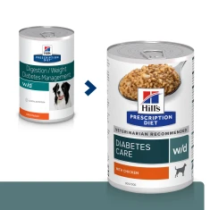 Ветеринарная диета для собак Hill's Prescription Diet w/d Diabetes Care с курицей 370 г (052742053073)