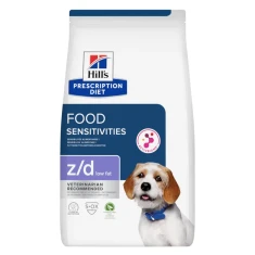 Ветеринарна дієта для собак Hill's Prescription Diet z/d Food Sensitivities Low Fat з гідролізованою соєю 3 кг (052742063119)