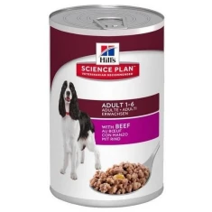 Вологий корм для собак Hill's Science Plan Adult з яловичиною 370 г (052742803906)