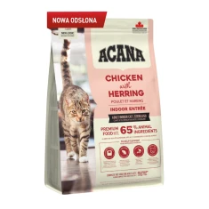 Сухий корм для котів ACANA Indoor Entrée з куркою та оселедцем 1,8 кг (064992714505)