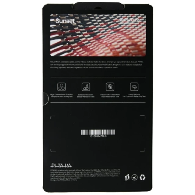 Чохол Pitaka Ultra-Slim для Samsung Galaxy Flip7 (F766) Sunset with MagSafe (FSFLIP7)