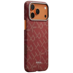 Чохол Pitaka Monogram-Gold/Red Ultra-Slim для iPhone 17 Pro Gold/Red (KI1702PTK)