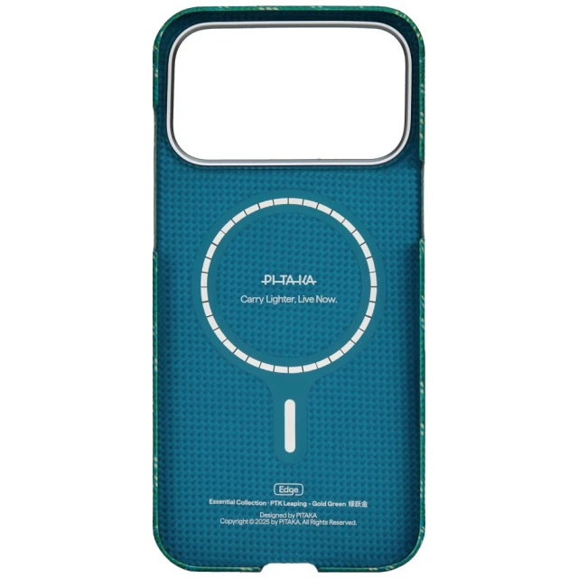 Чохол Pitaka Monogram-Gold/Red Ultra-Slim для iPhone 17 Pro Max Gold/Red (KI1701PTKP)