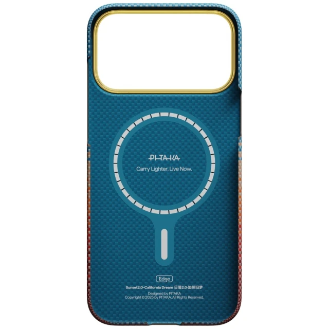 Чохол Pitaka Edge Case California Dream 01 для iPhone 17 Pro Max Orange (SCD1701PM)