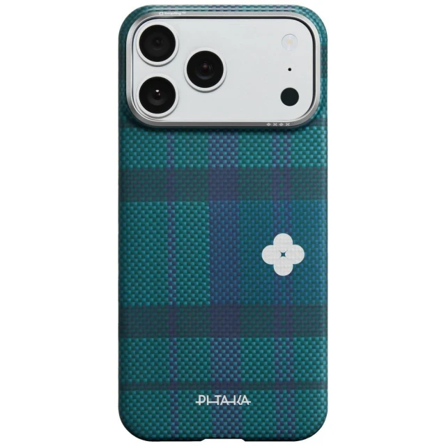 Чохол Pitaka Flora in Grid Edge для iPhone 17 Pro Max Green (FG1701PM)