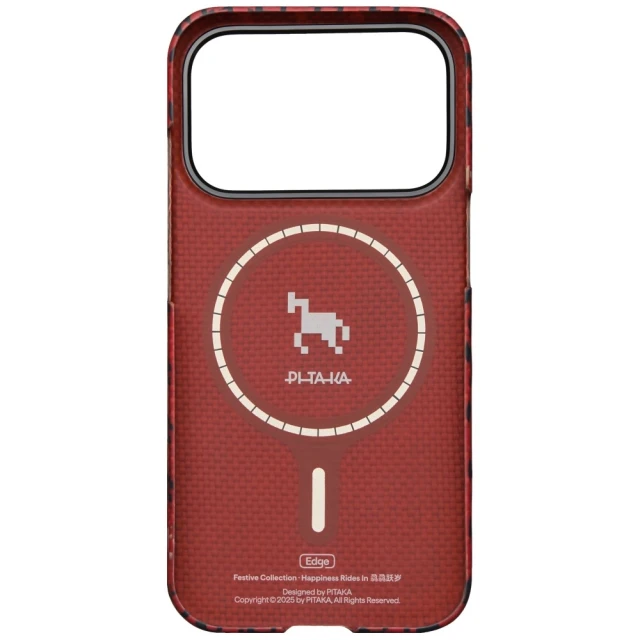 Чохол Pitaka Edge Case Happiness Rides In для iPhone 17 Pro Red (HR1708P)
