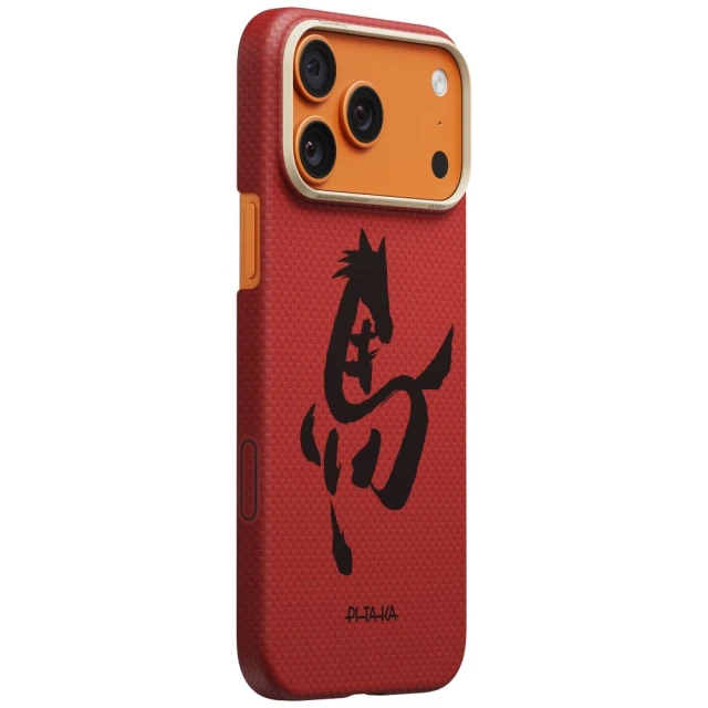 Чохол Pitaka Edge Case Ink Horse Painting для iPhone 17 Pro Cinnabar (HR1703P)