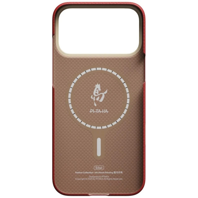 Чохол Pitaka Edge Case Ink Horse Painting для iPhone 17 Pro Max Cinnabar (HR1703PM)