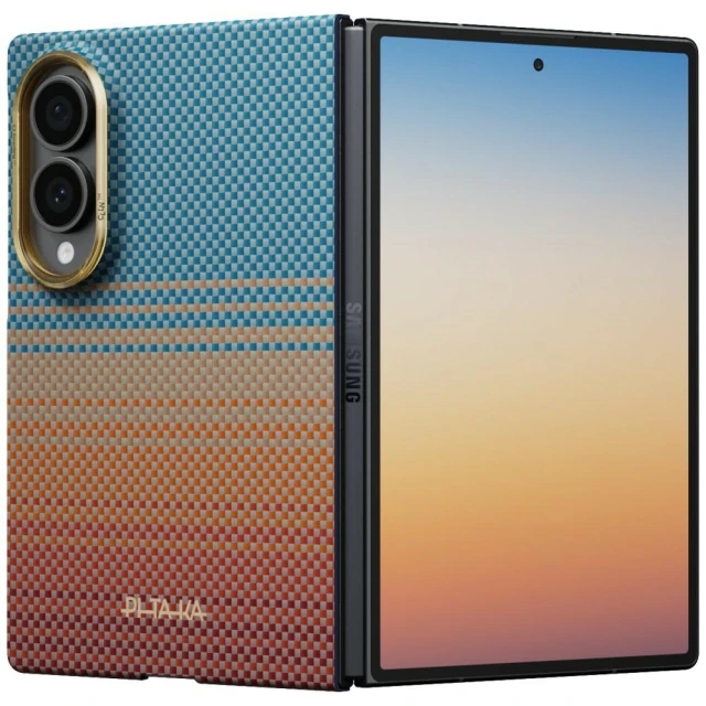 Чехол Pitaka California Dream 01 Edge Case для Samsung Galaxy Fold 8 Orange (FSWFold8)